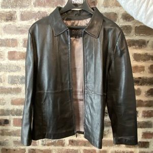 EUC Wilsons Leather Black Leather Jacket - Large